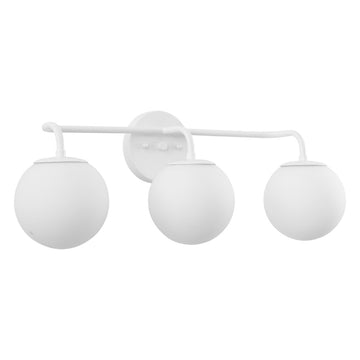 Louis Parisian Globe Metal/Frosted Glass Modern Contemporary LED Vanity